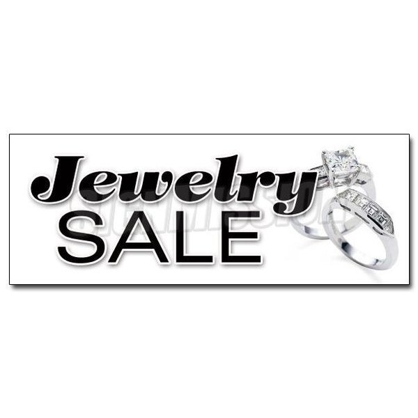 Signmission JEWELRY SALE DECAL sticker store jeweler lot gold silver diamonds rings, D-12 Jewelry Sale D-12 Jewelry Sale